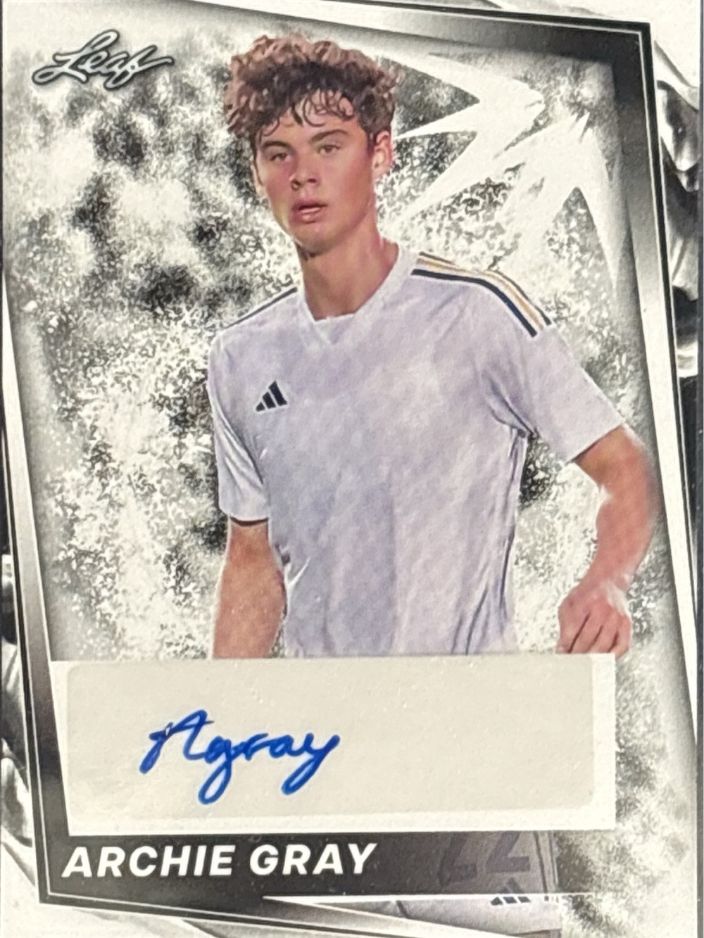 Leaf Archie Gray Autograph Soccer Trading Card